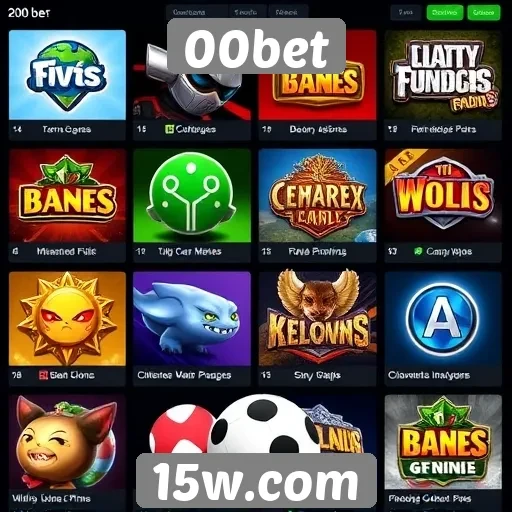 Exploração das opções de jogos disponíveis no 00bet